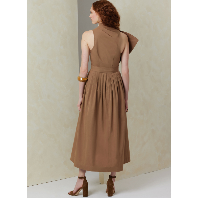 Patron Vogue 2084/U5 (44-52) - Robe sans bretelles et dessus de corsage asymétrique
