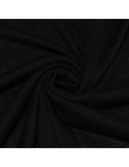 Jersey 100% lin - Noir