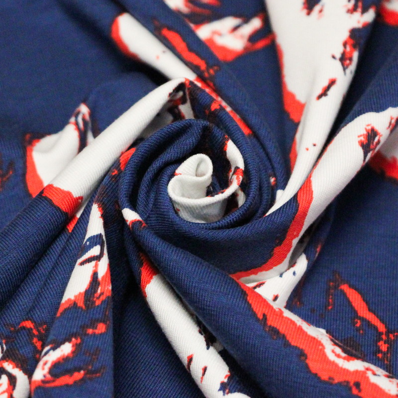 Jersey coton peigné & élasthanne - Icône graphique
