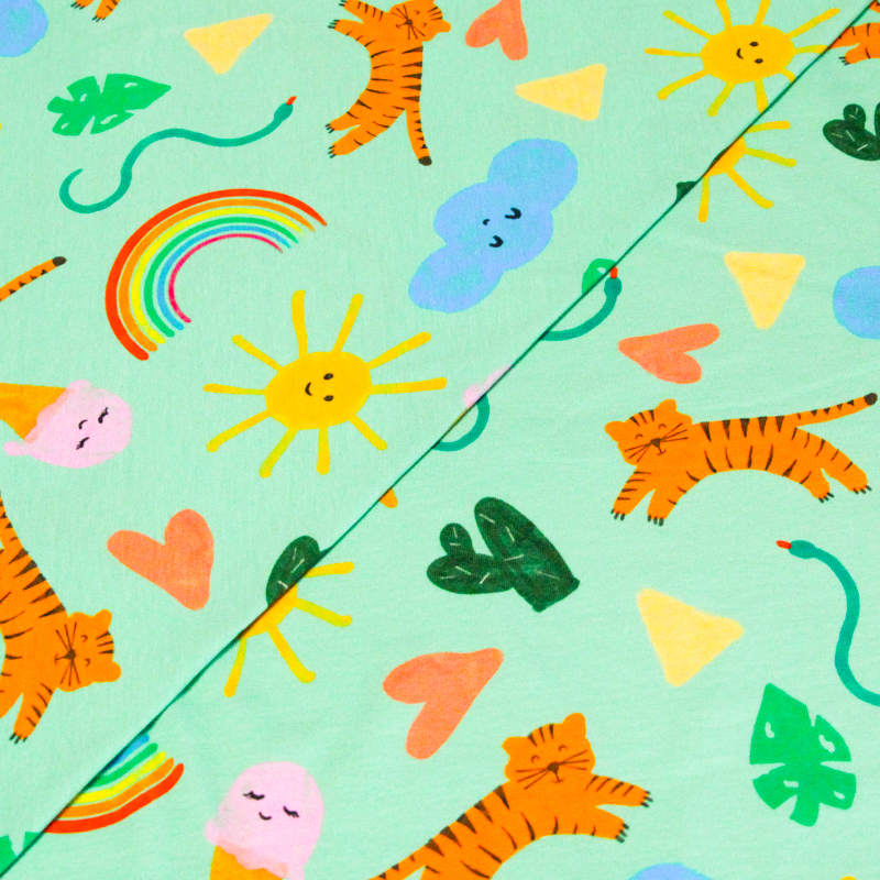 Jersey coton peigné & élasthanne –...
