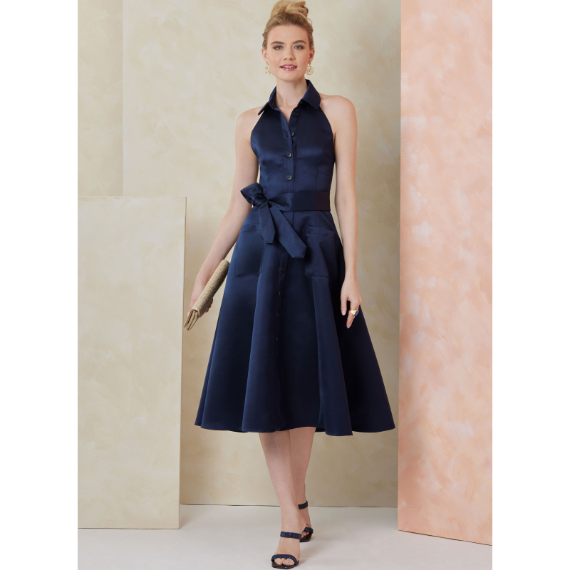 Patron Vogue 2103/B5 (36-44) - Robe sans manches midi ou mini