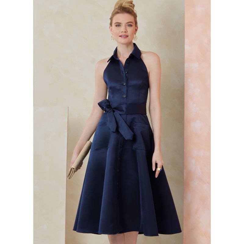 Patron Vogue 2103/Y5 (46-54) - Robe sans manches midi ou mini