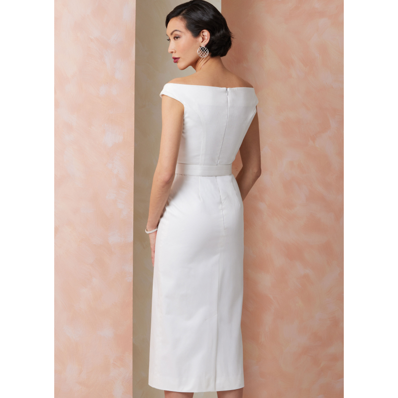 Patron Vogue 2105/D5 (32-40) - Robe fourreau épaules dénudées et ceinture