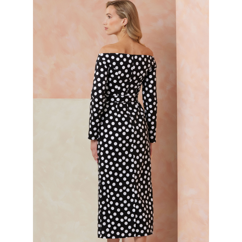 Patron Vogue 2105/D5 (32-40) - Robe fourreau épaules dénudées et ceinture