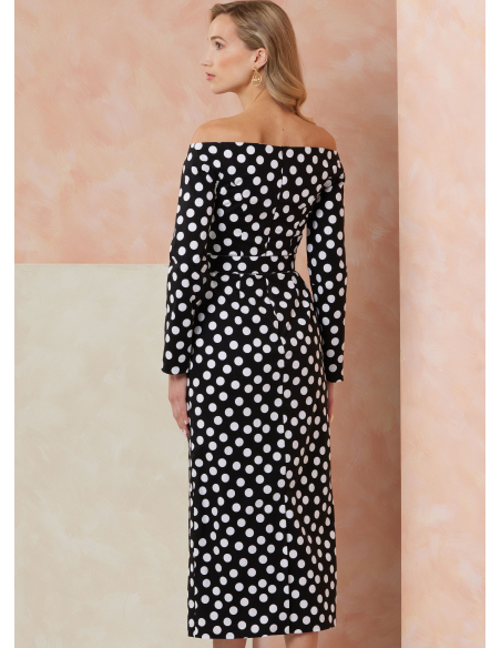 Patron Vogue 2105/D5 (32-40) - Robe fourreau épaules dénudées et ceinture