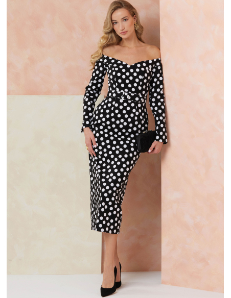 Patron Vogue 2105/R5 (42-50) - Robe fourreau épaules dénudées et ceinture