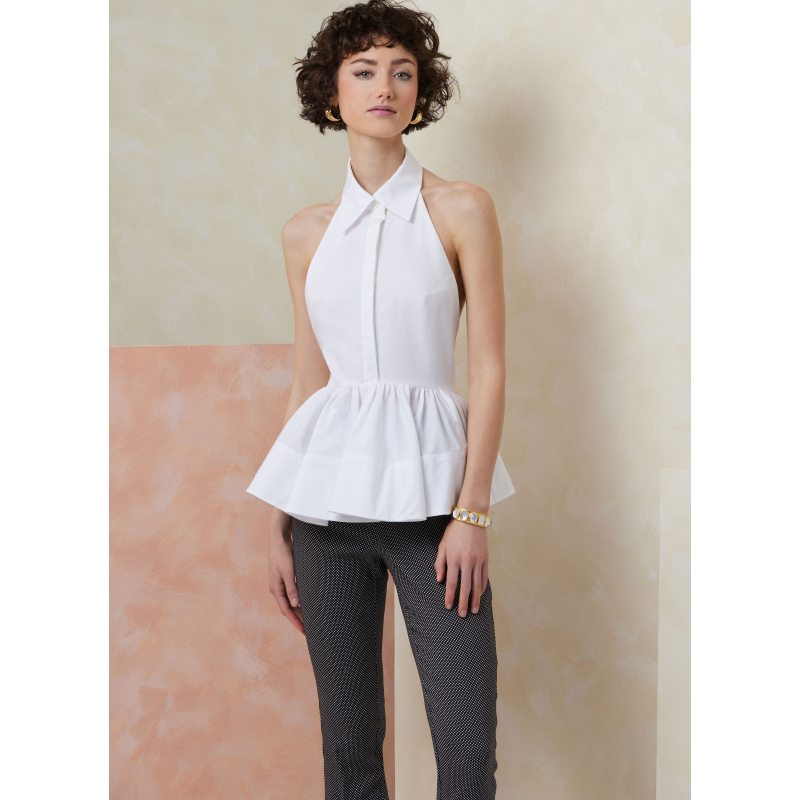 Patron Vogue 2112/U5 (44-52) - Top à basque dos nu ou col halter