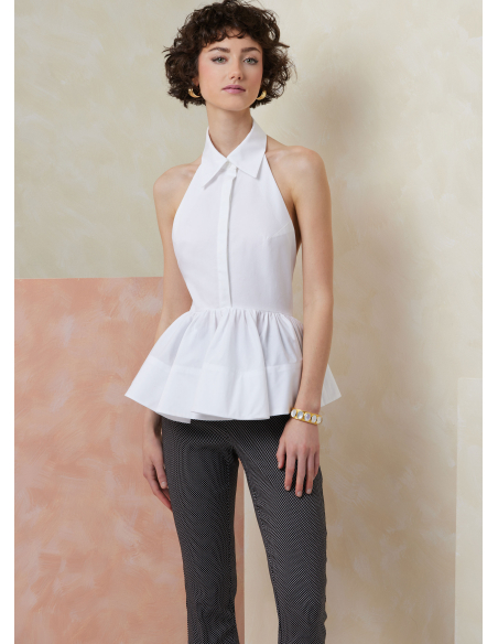 Patron Vogue 2112/U5 (44-52) - Top à basque dos nu ou col halter