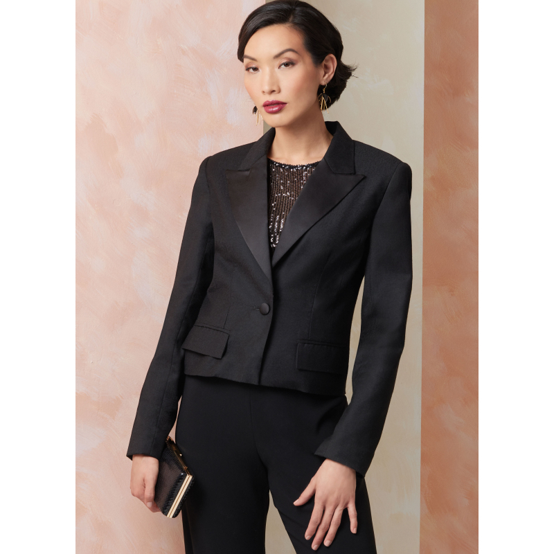 Patron Vogue 2114/B5 (36-44) - Veste courte cintrée avec manches fente