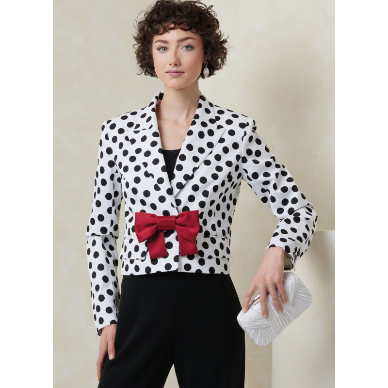 Patron Vogue 2114/Y5 (46-54) - Veste courte cintrée avec manches fente