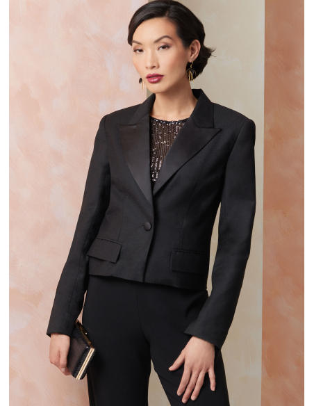 Patron Vogue 2114/Y5 (46-54) - Veste courte cintrée avec manches fente
