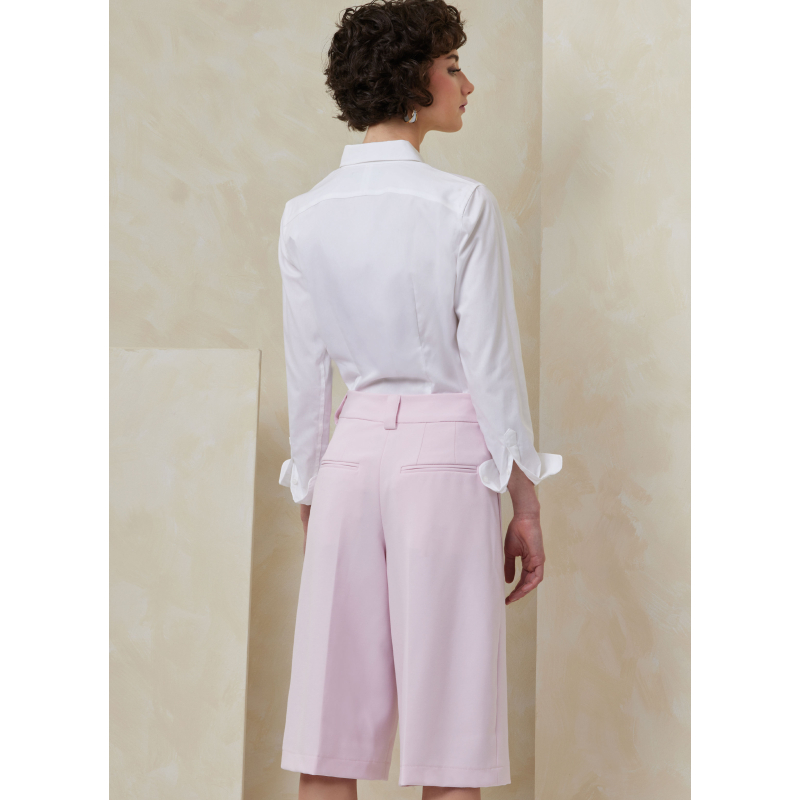 Patron Vogue 2115/B5 (36-44) - Short large taille haute deux longueurs