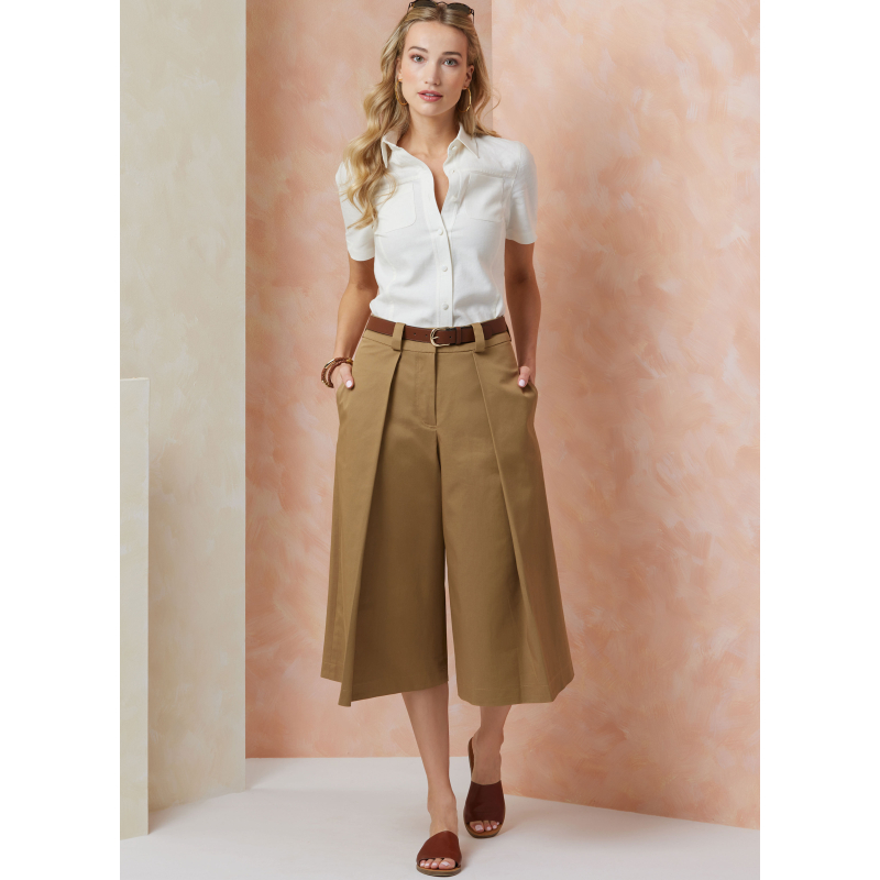 Patron Vogue 2115/Y5 (46-54) - Short large taille haute deux longueurs