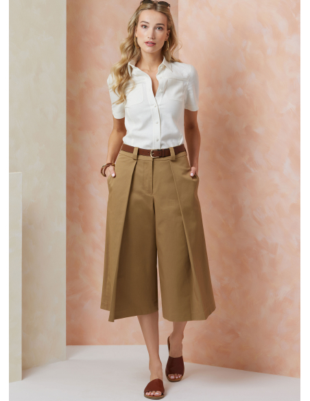 Patron Vogue 2115/Y5 (46-54) - Short large taille haute deux longueurs
