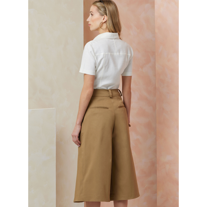Patron Vogue 2115/Y5 (46-54) - Short large taille haute deux longueurs
