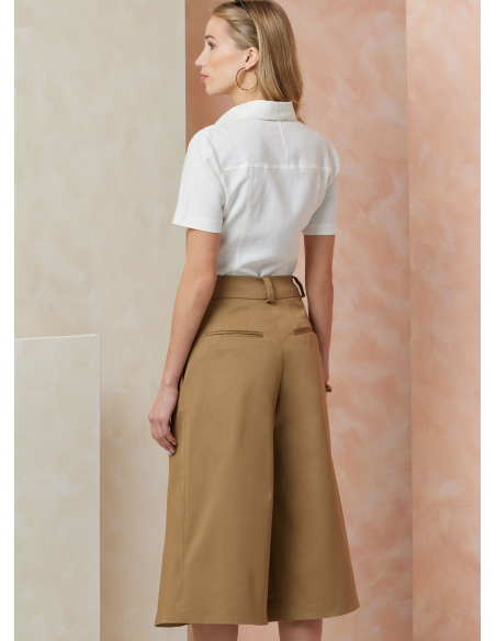 Patron Vogue 2115/Y5 (46-54) - Short large taille haute deux longueurs