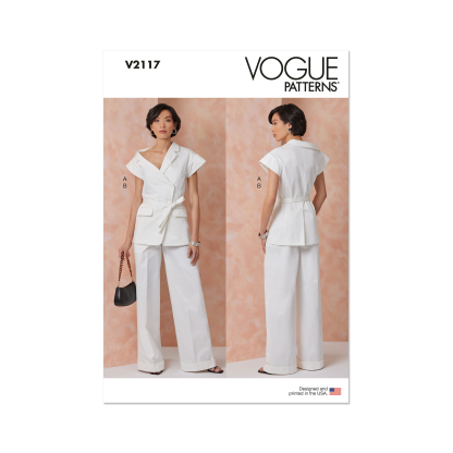 Patron Vogue 2117/B5 (36-44) - Veste asymétrique et pantalon large