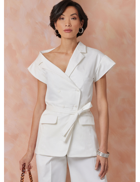 Patron Vogue 2117/B5 (36-44) - Veste asymétrique et pantalon large