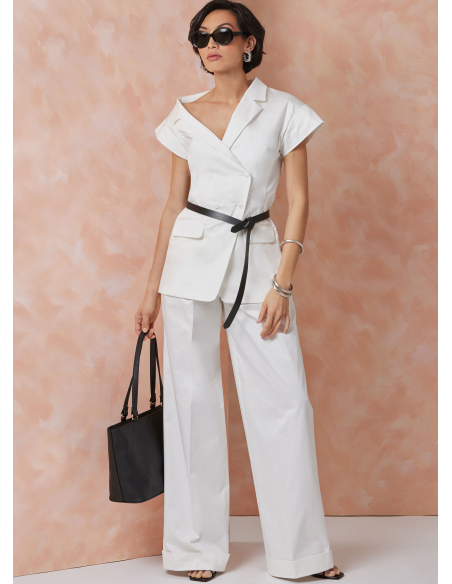 Patron Vogue 2117/B5 (36-44) - Veste asymétrique et pantalon large