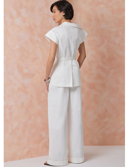 Patron Vogue 2117/B5 (36-44) - Veste asymétrique et pantalon large