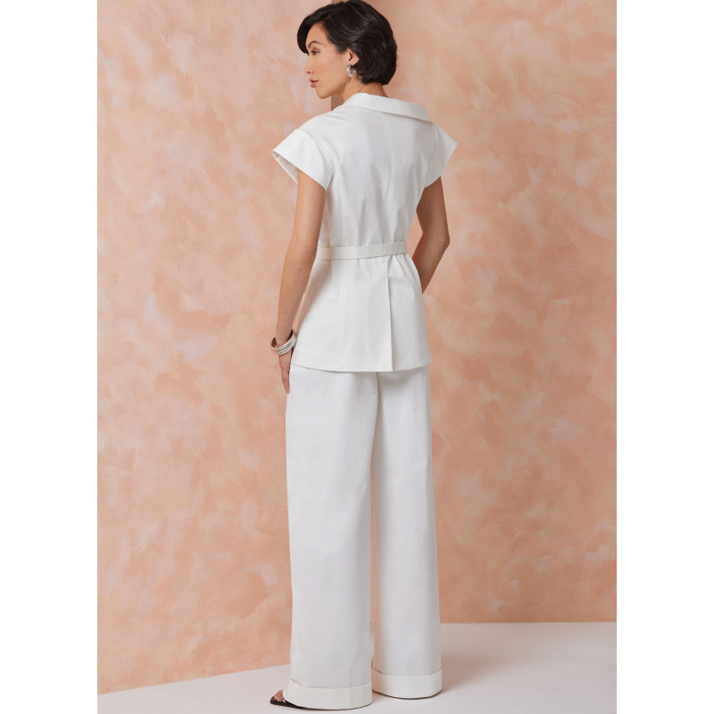 Patron Vogue 2117/Y5 (46-54) - Veste asymétrique et pantalon large