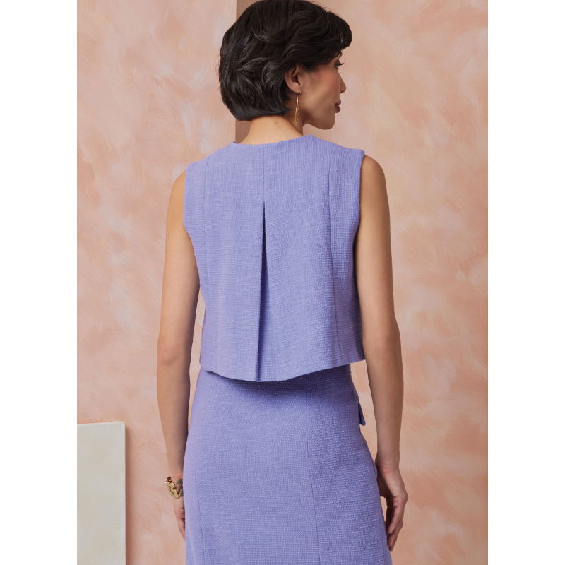 Patron Vogue 2118/H5 (34-42) - Top ajusté doublé et jupe slim à poches