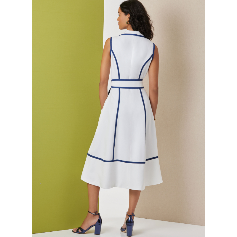 Patron Butterick 7038 U5 (44-52) - Robe midi boutonnée