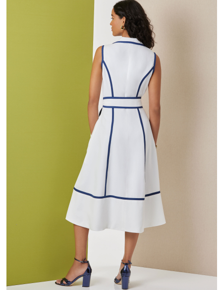 Patron Butterick 7038 U5 (44-52) - Robe midi boutonnée