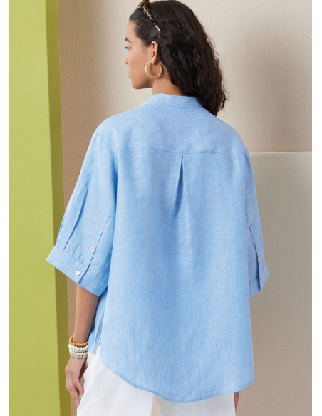 Patron Butterick 7041 AA (38-46) - Chemisier ample feminine