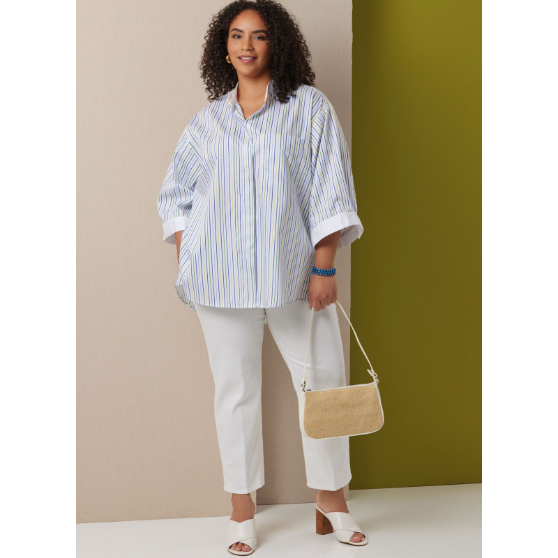 Patron Butterick 7041 AA (38-46) - Chemisier ample feminine