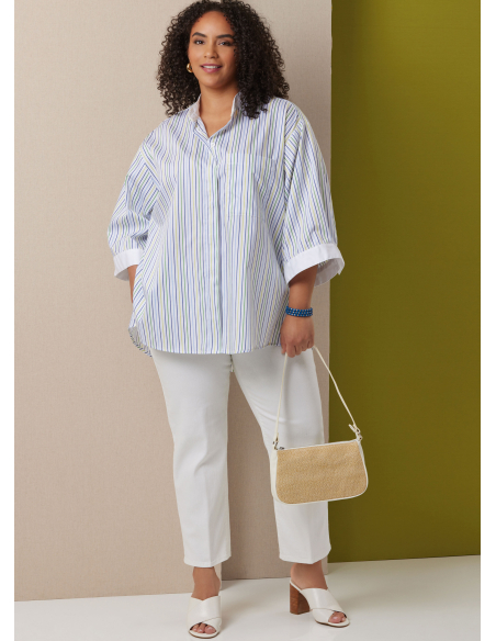 Patron Butterick 7041 AA (38-46) - Chemisier ample feminine