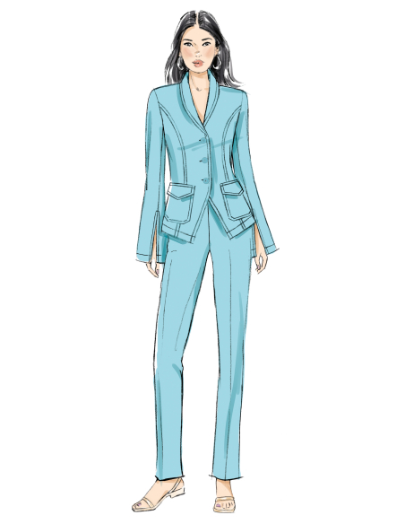 Patron Butterick 7042 K5 (36-44) - Pantalon ajusté femme