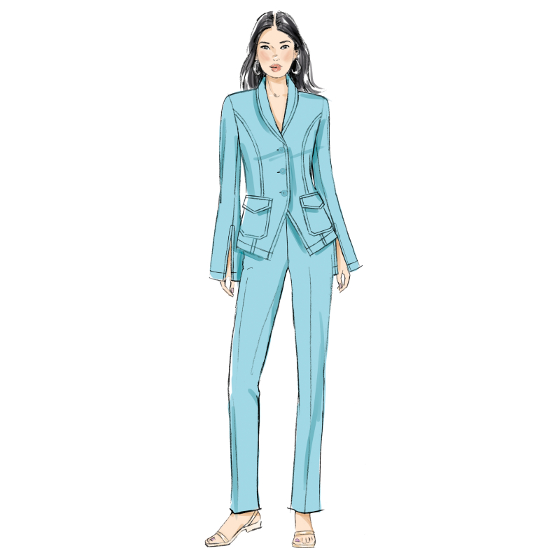 Patron Butterick 7042 Y5 (46-54) - Pantalon ajusté femme
