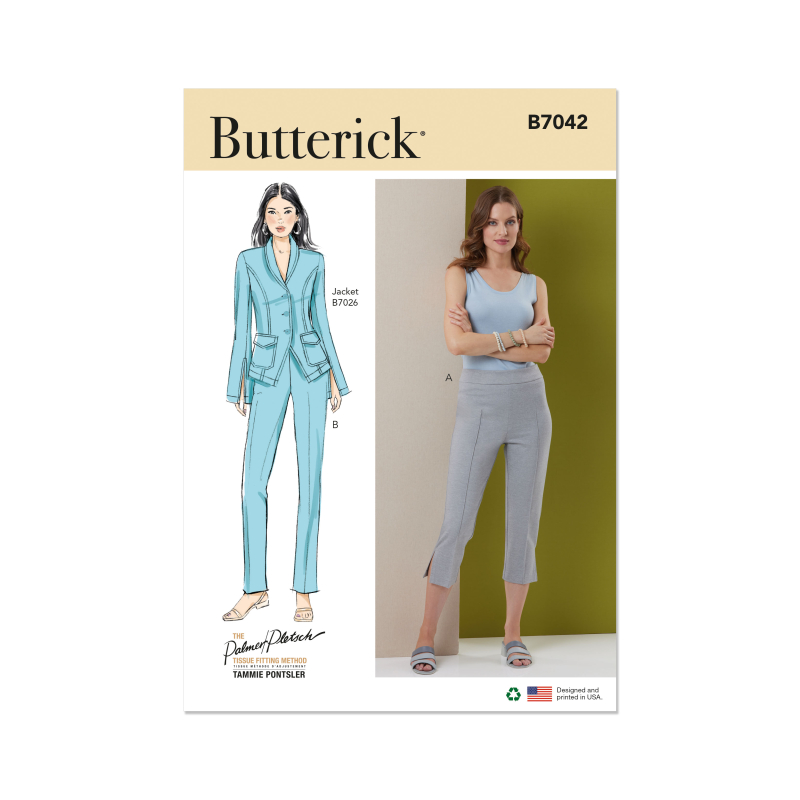Patron Butterick 7042 Y5 (46-54) - Pantalon ajusté femme