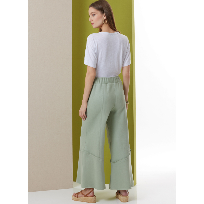 Patron Butterick  7043 (34-52) - Pantalon pull‑on décontracté