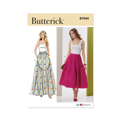 Patron Butterick 7044 Y5 (46-54) - Jupe évasée deux longueurs