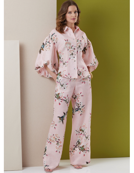 Patron Butterick 7045 Y5 (46-54) - Top boutonné & bas coordonnés