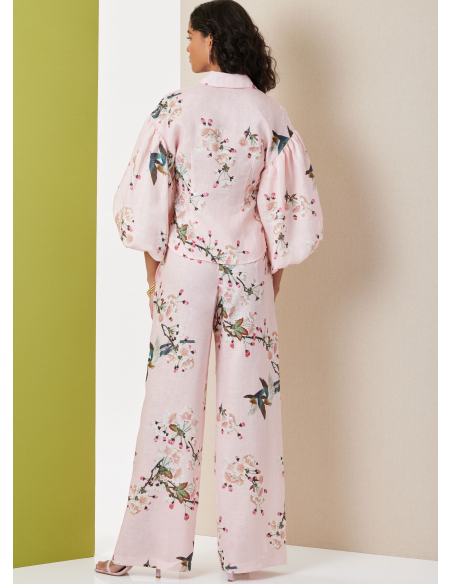 Patron Butterick 7045 Y5 (46-54) - Top boutonné & bas coordonnés