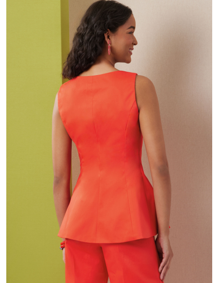 Patron Butterick 7046 AA (38-46) - Top sans manches et pantalon large