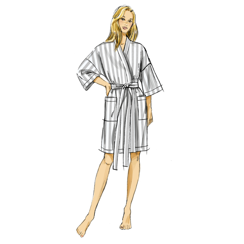 Patron Butterick 7047 (36-52) - Robe et pantalon coordonnés