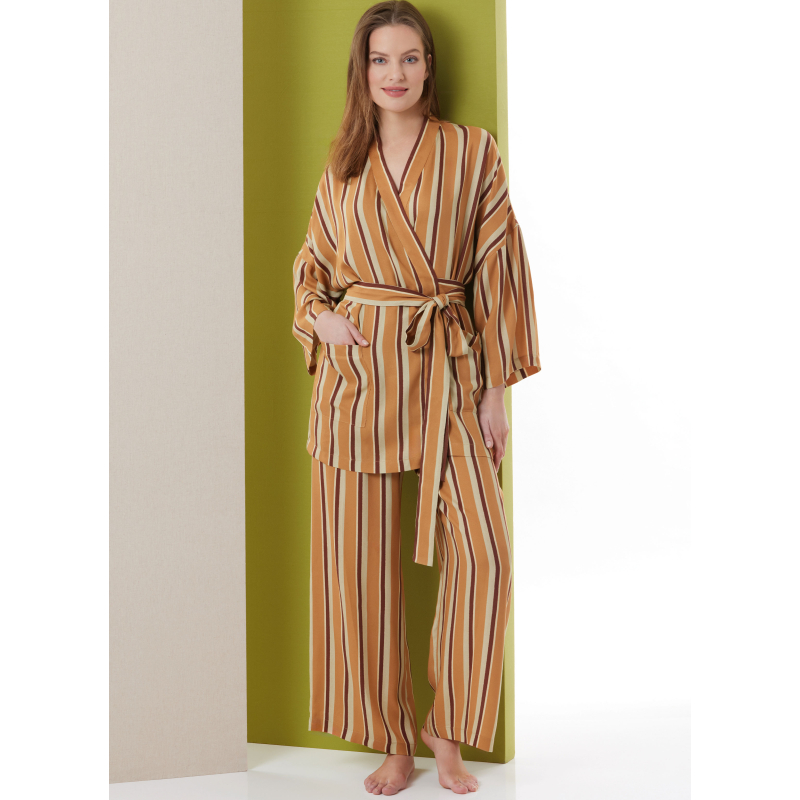 Patron Butterick 7047 (36-52) - Robe et pantalon coordonnés