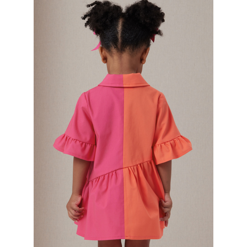 Patron Butterick 7049 (1/2-4) - Robe bébé boutonnée