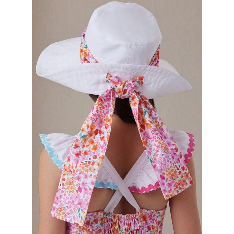 Patron Butterick 7051 (7-14) - Robe à volants et chapeau