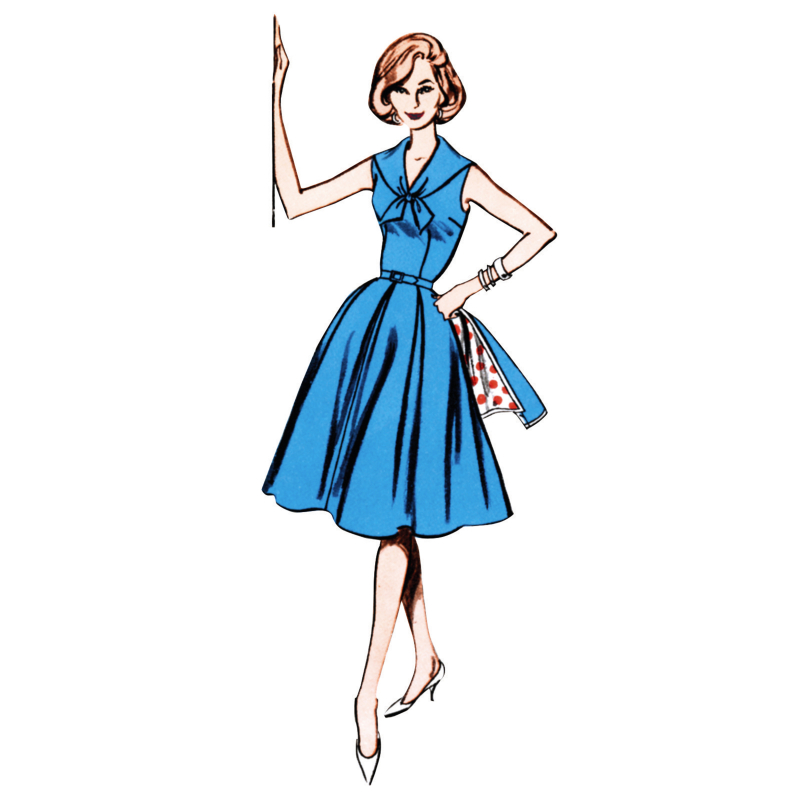 Patron Butterick 7052 K5 (36-44) - Robe et veste rétro années 60