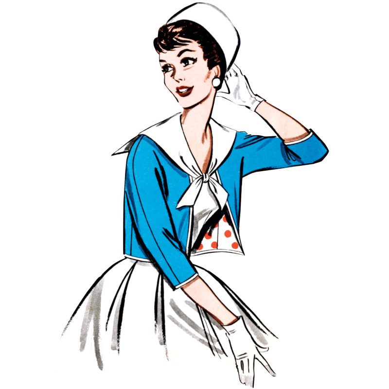 Patron Butterick 7052 K5 (36-44) - Robe et veste rétro années 60