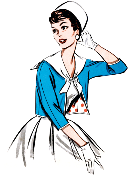 Patron Butterick 7052 K5 (36-44) - Robe et veste rétro années 60