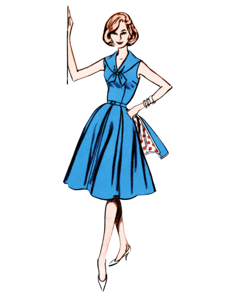 Patron Butterick 7052 Y5 (46-54) - Robe et veste rétro années 60