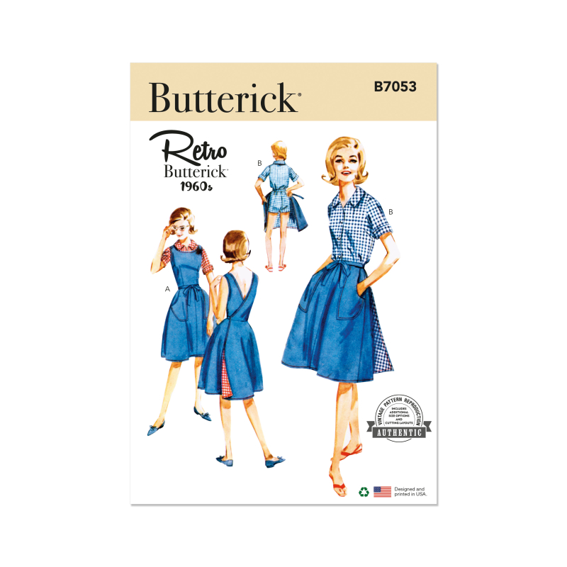 Patron Butterick 7053 U5 (44-52) - Ensemble vintage 1960