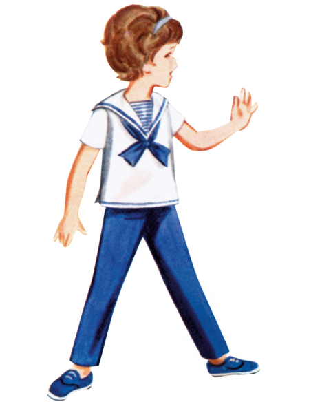 Patron Butterick 7054 CC (2-4) - Ensemble enfant années 60