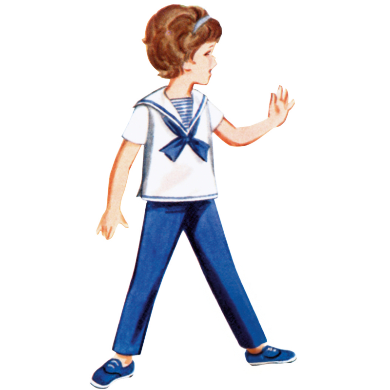 Patron Butterick 7054 CKK (5-8) - Ensemble enfant années 60